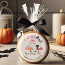 Little Boo is almost due baby shower Sugar Cookie