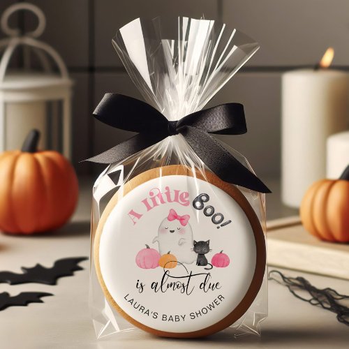 Little Boo is almost due baby shower Sugar Cookie