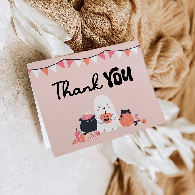 Little Boo is Almost Due Baby Shower Thank You Card (Creator Uploaded)