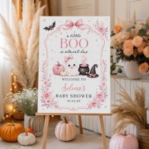Little Boo Is Almost Due Baby Shower Welcome