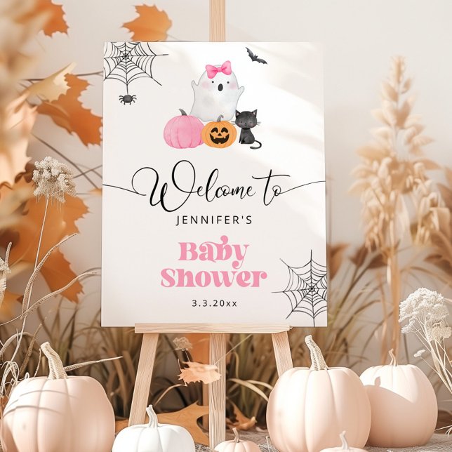 Little boo is almost Due baby shower welcome Foam Board (Creator Uploaded)