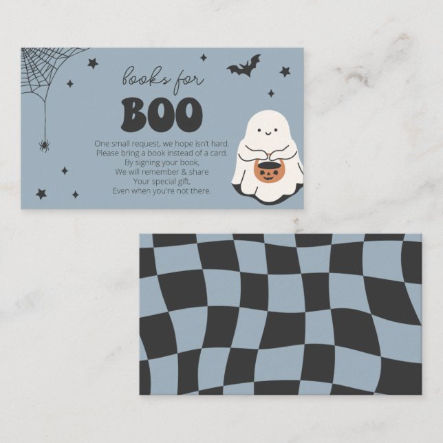 Little Boo is Almost Due Books for Baby Card (Front/Back)