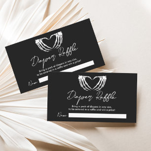 Little Boo Is Almost Due Diaper Raffle Ticket Enclosure Card