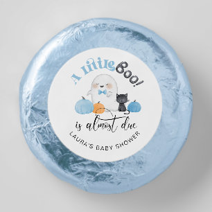 Little Boo is almost due Halloween baby shower Dipped Oreo Cookie Favors