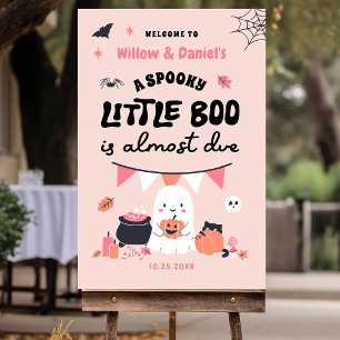 Little Boo is Almost Due Halloween Baby Shower Foam Board