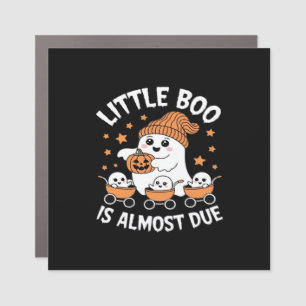 Little Boo Is Almost Due - Halloween Pregnancy Rev Car Magnet