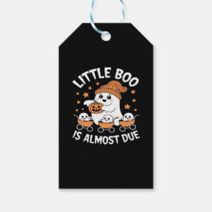 Little Boo Is Almost Due - Halloween Pregnancy Rev Gift Tags
