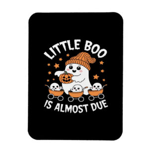 Little Boo Is Almost Due - Halloween Pregnancy Rev Magnet