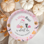 Little Boo is almost due pink baby shower Paper Plates<br><div class="desc">Little Boo is almost due pink baby shower Paper Plates
Matching items available.</div>