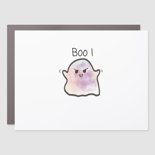 Little Boo Is Cheeky Funny Meme Car Magnet (Front)