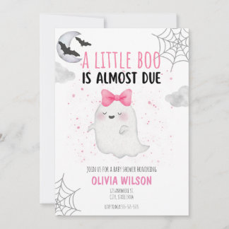 LITTLE BOO IS DUE BABY SHOWER INVITE