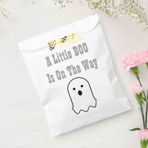 Little BOO On The Way Halloween Ghost Favor Bag