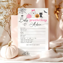 Little boo pink Baby predictions and advice card