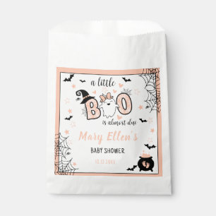 LITTLE BOO PINK HALLOWEEN BABY SHOWER FAVOR BAG