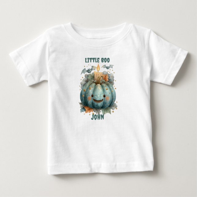Little Boo Pumpkin for Boys Baby T-Shirt (Front)