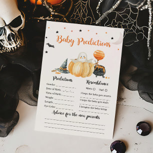 Little Boo Pumpkin Halloween Baby Predictions Game