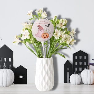 Little Boo Pumpkin Halloween Baby Shower Balloon