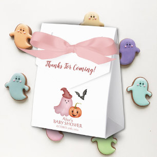 Little Boo Pumpkin Halloween Baby Shower Favor Boxes