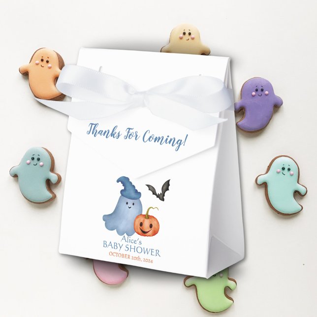 Little Boo Pumpkin Halloween Baby Shower Favor Boxes (Creator Uploaded)