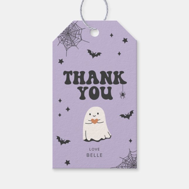 Little Boo Thank You Favor Tag (Front)