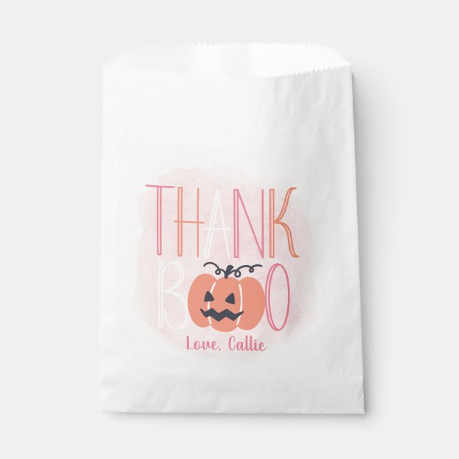 Little Boo Thanks Boo  Favor Bag (Front)