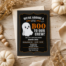 Little Boo to Our Crew Halloween Ghost Baby Shower