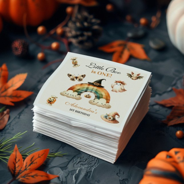 Little Boo Western First Birthday Napkins (Creator Uploaded)