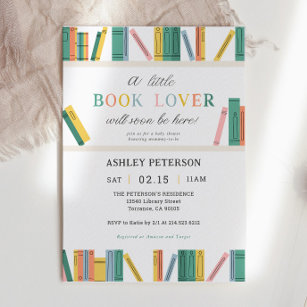 Little Book Lover Storybook Baby Shower Invitation