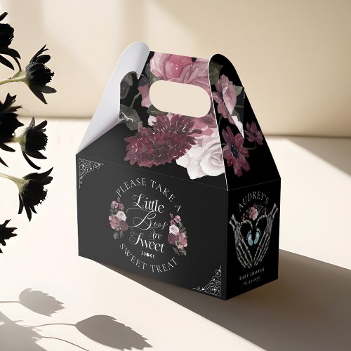 Little Boos Are Sweet Gothic Watercolor Florals Favor Boxes