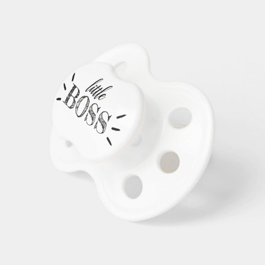 Little Boss cute fun baby newborn child boy girl Pacifier (Front Right)