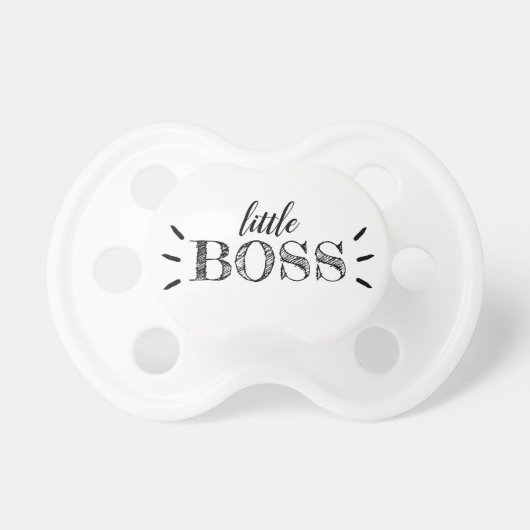 Little Boss cute fun baby newborn child boy girl Pacifier (Front)