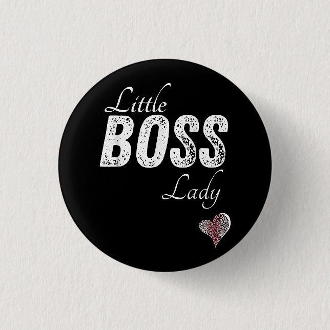 Little Boss Lady Baby Children Toddler Girl Short Button (Front)