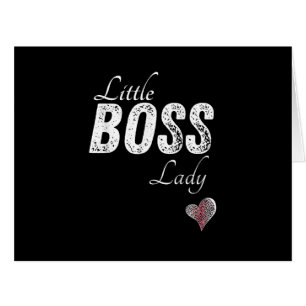 Little Boss Lady Baby Children Toddler Girl Short Cards