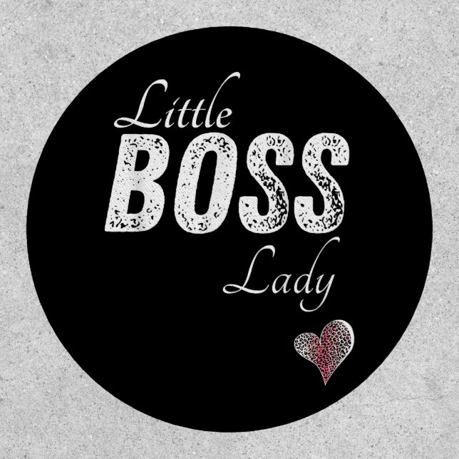 Little Boss Lady Baby Children Toddler Girl Short Patch (Front)