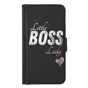 Little Boss Lady Baby Children Toddler Girl Short Samsung Galaxy S5 Wallet Case