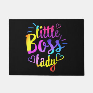 Little Boss Lady Girls Kids Daughter Baby mini bos Doormat
