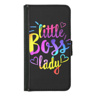 Little Boss Lady Girls Kids Daughter Baby mini bos Samsung Galaxy S5 Wallet Case