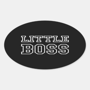 LITTLE BOSS OVAL STICKER
