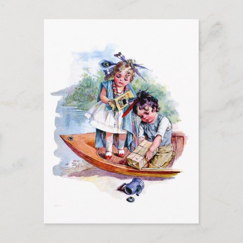 Little Boston Tea Party Postcard