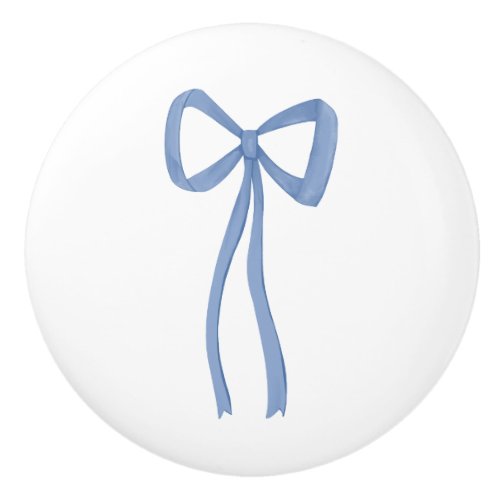 Little Bow Blue Darling Ceramic Knob