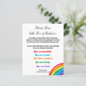 Little Box of Rainbows Project Note (Standing Front)