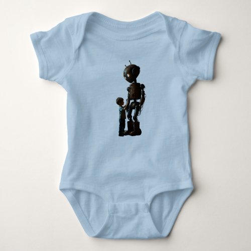 Little Boy and Alien T_Shirt Baby Bodysuit