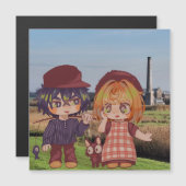 Little boy and Little girl Chibi Spakenburg in fro (Front/Back)