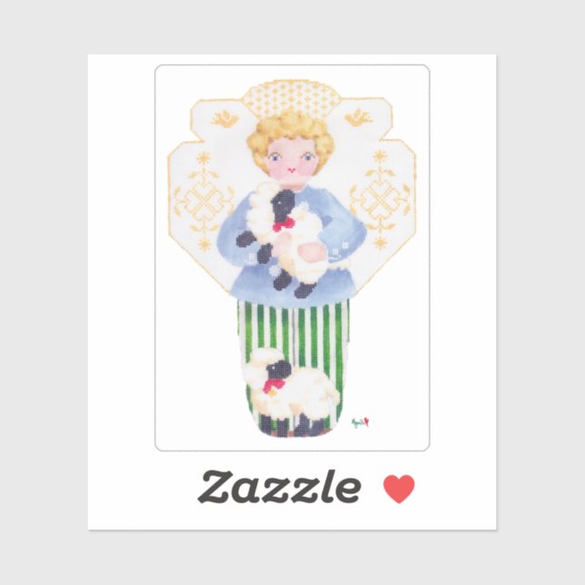 Little Boy Angel Sticker (Sheet)