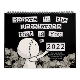 Little Boy Arranges Words 2022 (Large) Calendar