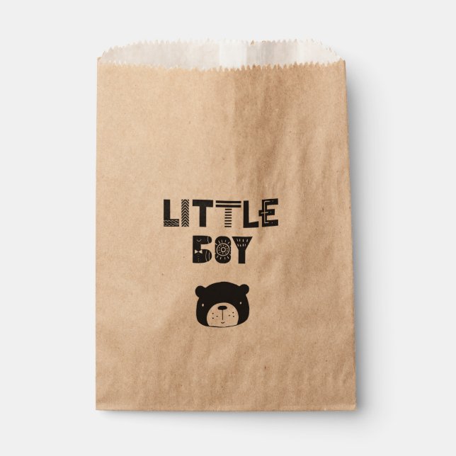 Little Boy | Baby Bear | Favor Bag (Front)