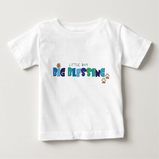 Little Boy, Big Blessing Christian baby t-shirt