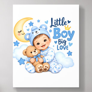 Little Boy Big Love – Baby Boy Photo Tile
