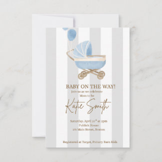 Little Boy Blue Shower Invitation