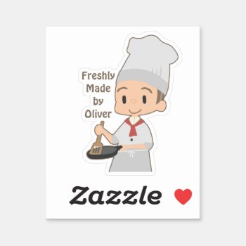 Little Boy Chef  Sticker by gravityx9 at Zazzle